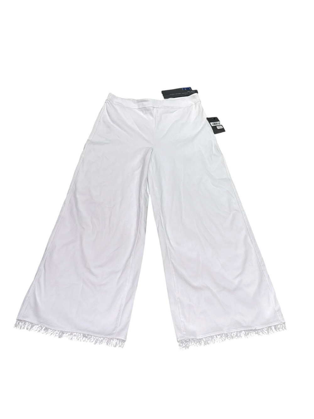 Lysse White Stretch Knit Denim Pants with Branded Tag